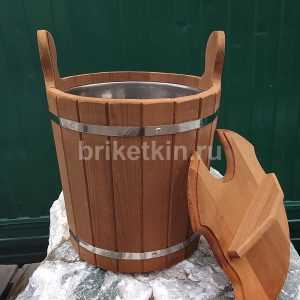 Запарник с нержавеющей вставкой 12 литров Термо (Липа) купить у Брикеткина по низкой цене с доставкой и самовывозом